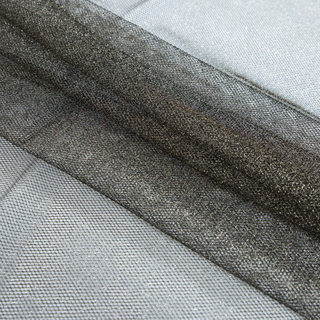 Metallic Tulle - Gold on Black