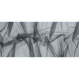 Metallic Tulle - Silver on Black