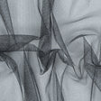 Metallic Tulle - Silver on Black