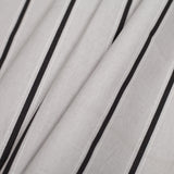 Slate Striped Cotton Canvas