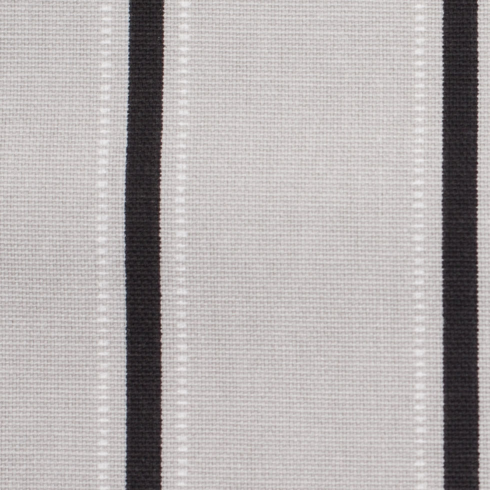 Slate Striped Cotton Canvas