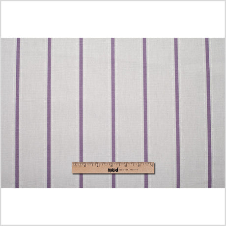 Heather Striped Cotton Canvas