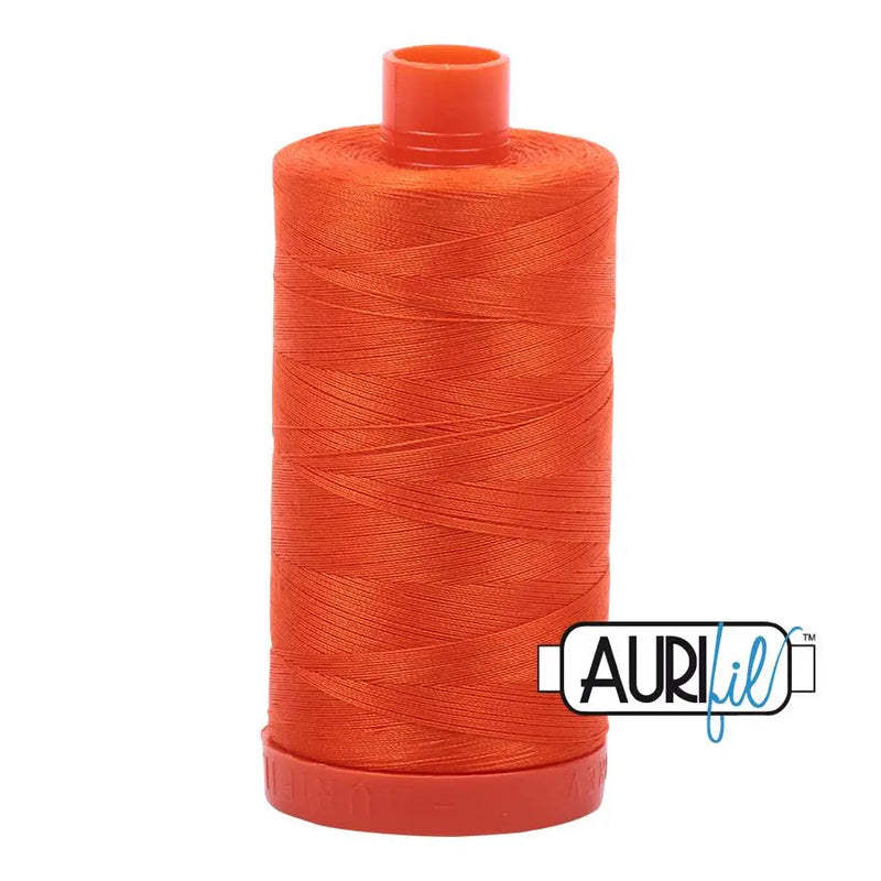 Cotton Thread Neon Orange 50wt Large Spool