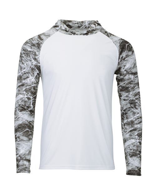 Paragon Men's Biloxi Performance Colorblocked Hooded Long Sleeve T-Shirt