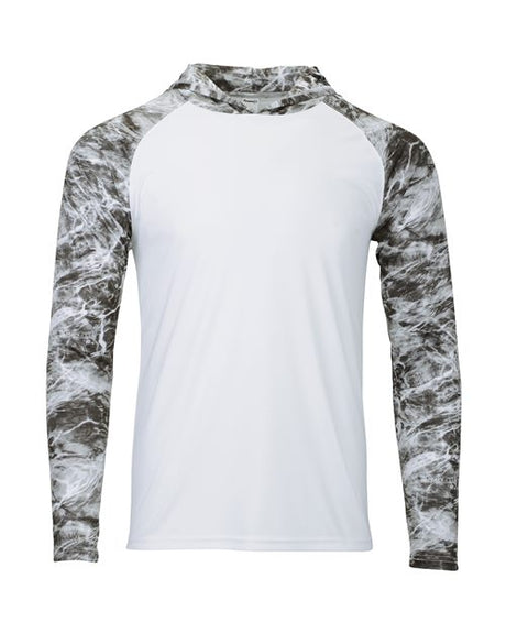 Paragon Men's Biloxi Performance Colorblocked Hooded Long Sleeve T-Shirt