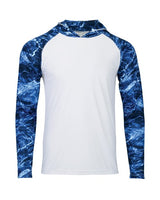 Paragon Men's Biloxi Performance Colorblocked Hooded Long Sleeve T-Shirt