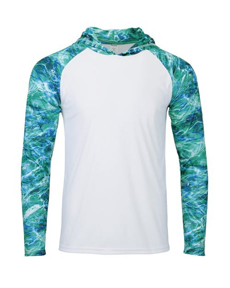 Paragon Men's Biloxi Performance Colorblocked Hooded Long Sleeve T-Shirt