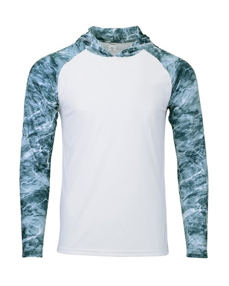 Paragon Men's Biloxi Performance Colorblocked Hooded Long Sleeve T-Shirt