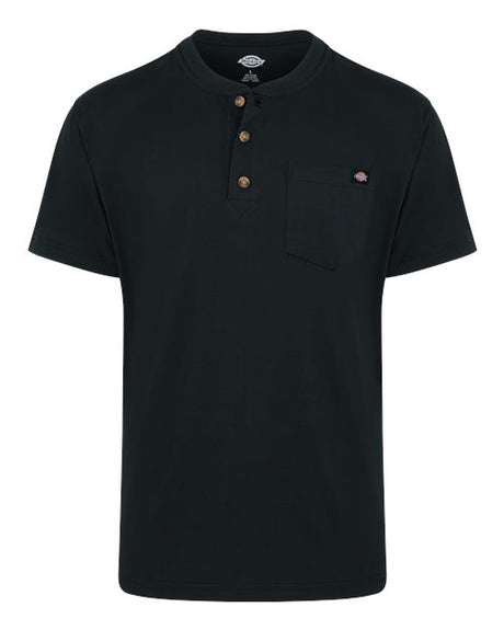 Dickies Men's Heavyweight Traditional Short Sleeve Henley