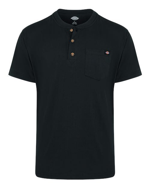 Dickies Men's Heavyweight Traditional Short Sleeve Henley