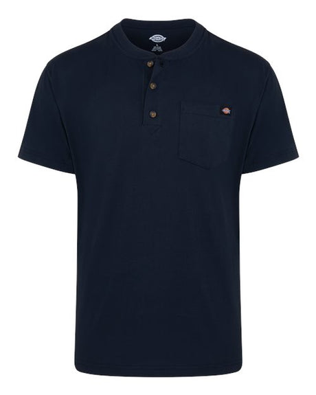 Dickies Men's Heavyweight Traditional Short Sleeve Henley