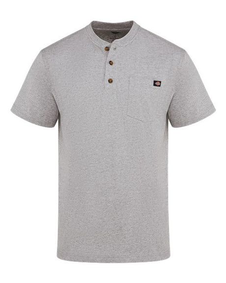 Dickies Men's Heavyweight Traditional Short Sleeve Henley