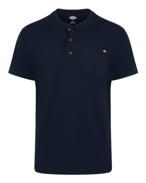 Dickies Men's Tall Heavyweight Traditional Short Sleeve Henley
