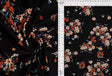 Brushed Floral Knit Black