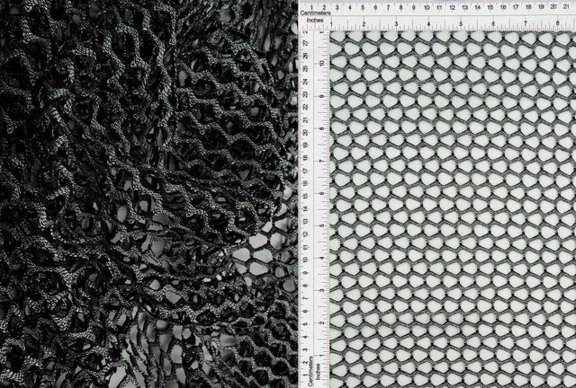 Lurex Fishnet Mesh Stretch Fabric