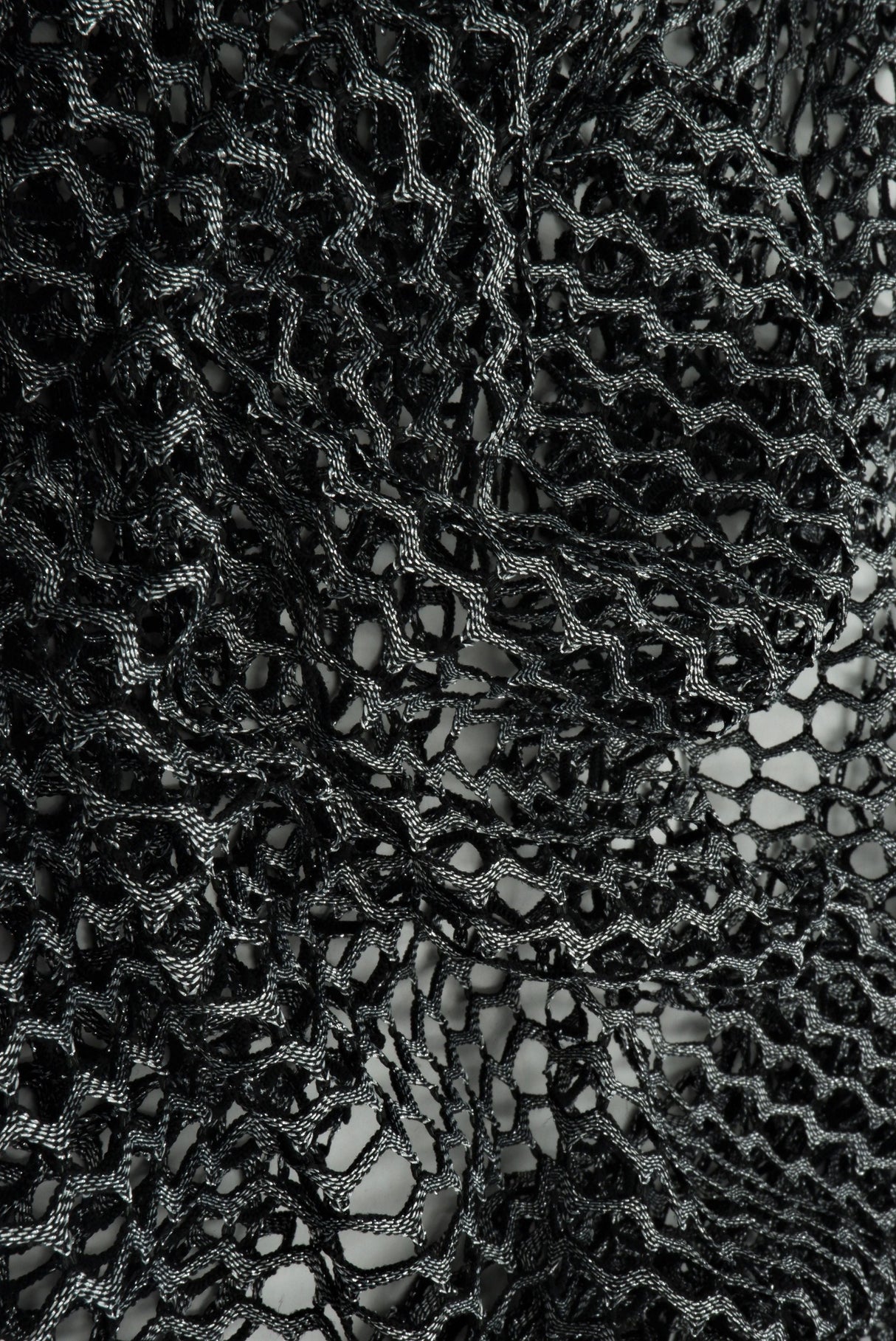 Lurex Fishnet Mesh Stretch Fabric