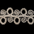 2.5" Metallic Silver Lace Trim