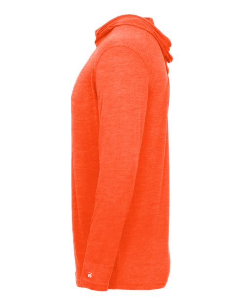 Tri-Blend Surplice Hooded Long Sleeve T-Shirt