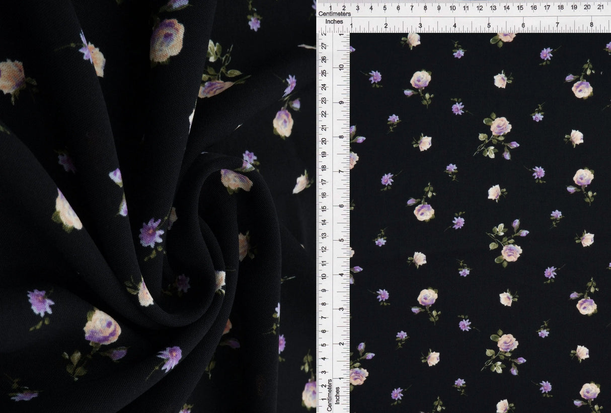 1 Yard Printed Cey Fabric, 58/59? Wide 100% Polyester
