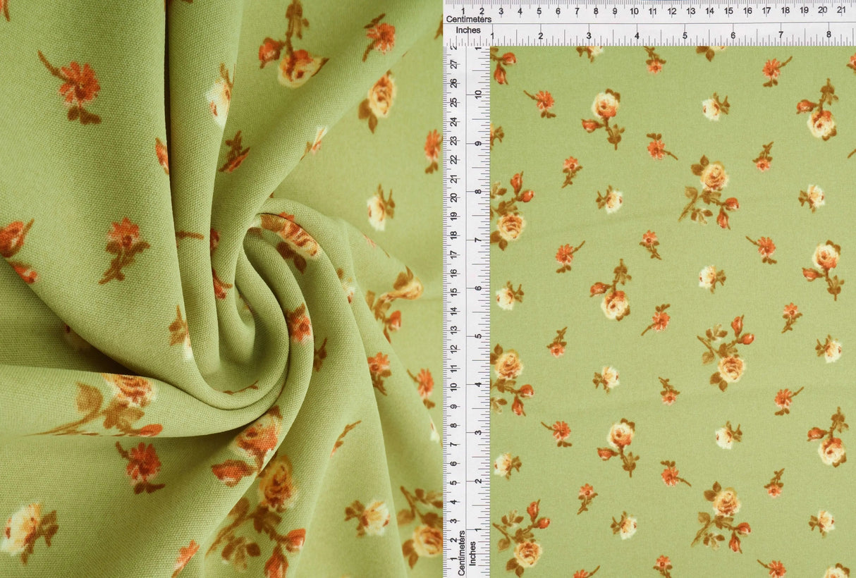 1 Yard Printed Cey Fabric, 58/59? Wide 100% Polyester