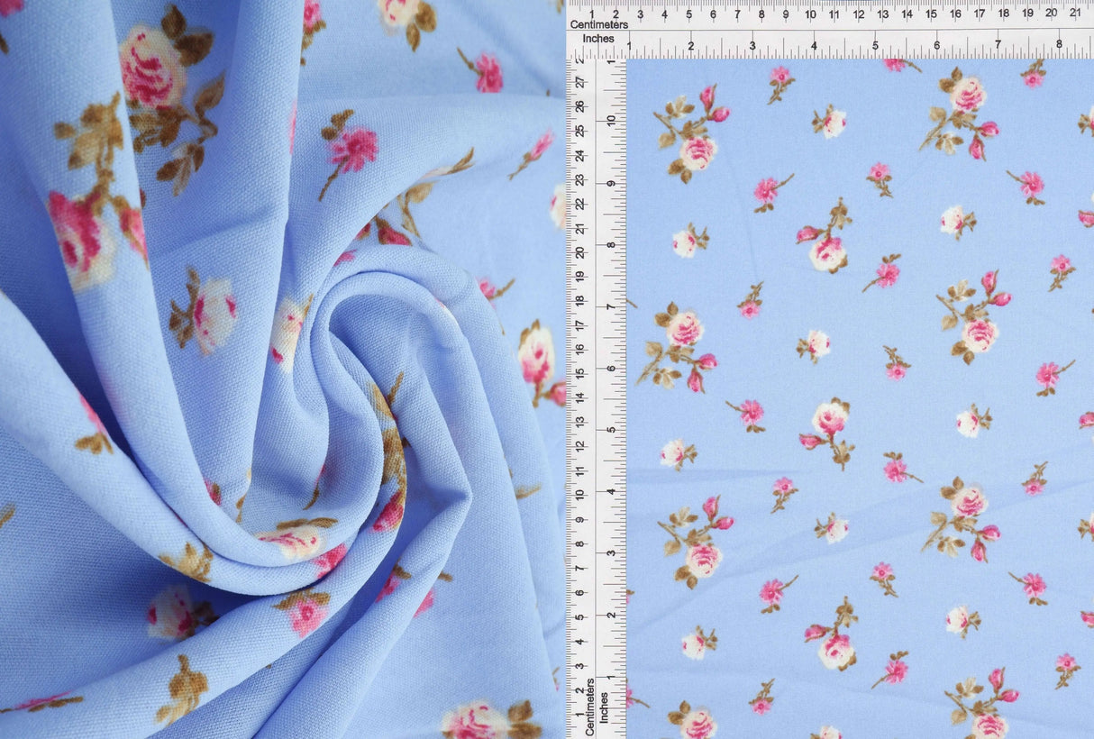 1 Yard Printed Cey Fabric, 58/59? Wide 100% Polyester