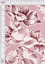 Floral Printed Woven Fabric Mauve