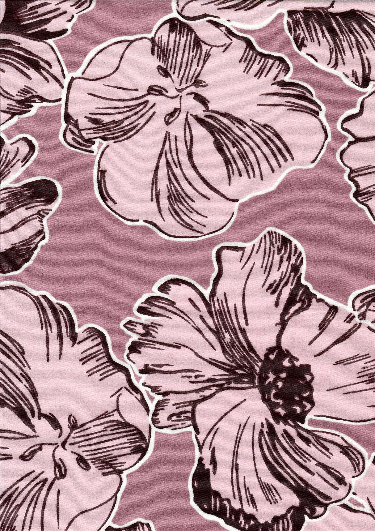1 Yard Floral Cey Fabric, 58/59? Wide 100% Polyester