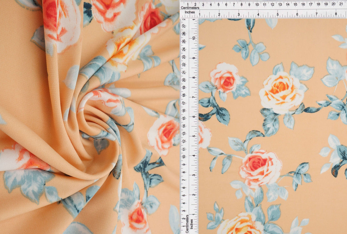 Floral ITY Stretch Knit Fabric