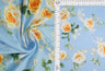 1 Yard Soft Korean ITY Floral Stretch Knit Fabric | 58/60 Inch Wide Elegant Drapey Material for Stylish Dresses & DIY Sewing