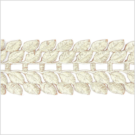 2.75" Metallic Gold Leafy Trim