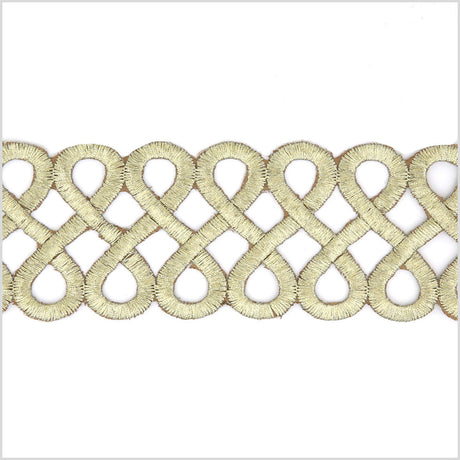 2.5" Gold Metallic Infinity Trim