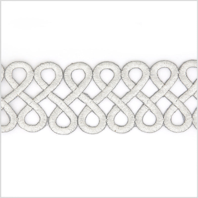 2.5" Silver Metallic Infinity Trim