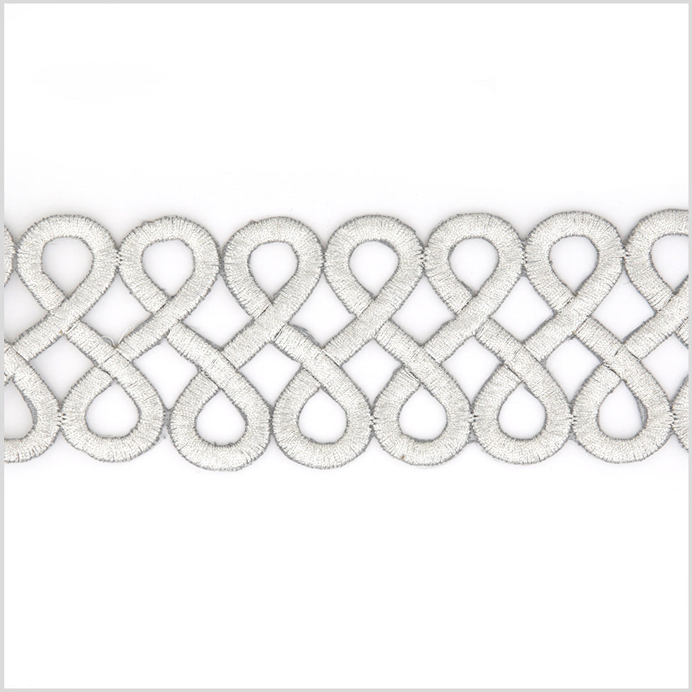 2.5" Silver Metallic Infinity Trim