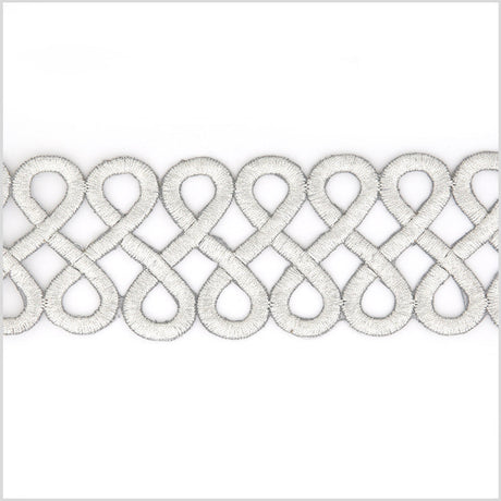 2.5" Silver Metallic Infinity Trim