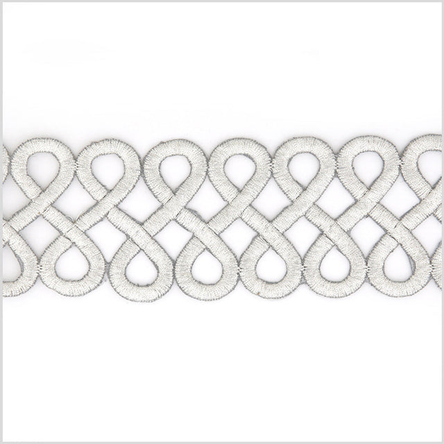 2.5" Silver Metallic Infinity Trim