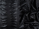 Coated Snake Pleather Knit Fabric