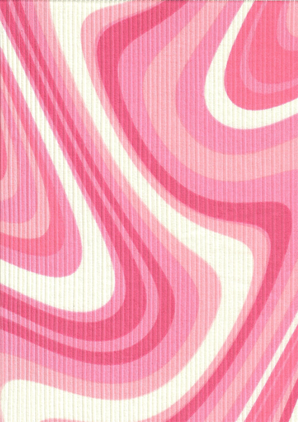 Abstract Tie-Dye Rib Knit Fabric