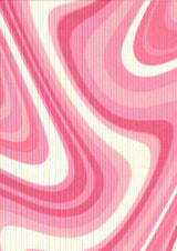 Abstract Tie-Dye Rib Knit Fabric