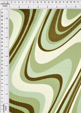 Abstract Tie-Dye Rib Knit Fabric