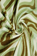 1 Yard 8x3 Yummy Rib Abstract Tie Dye Knit Fabric, Soft Stretch Polyester Spandex 58/60” Wide