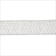 1.5" Metallic Silver Woven Trim