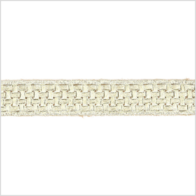 0.75" Metallic Gold Woven Trim