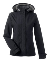 Nautica Women's Voyage Hooded Rain Jacket