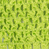 Lime Green Stretch Puckered Crochet Trim - 2"