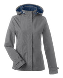 Nautica Women's Voyage Hooded Rain Jacket