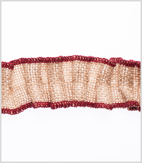 Burgundy Jute Trim