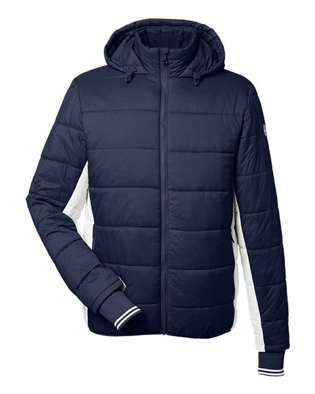 Nautica Men's Nautical Mile Hooded Puffer Jacket