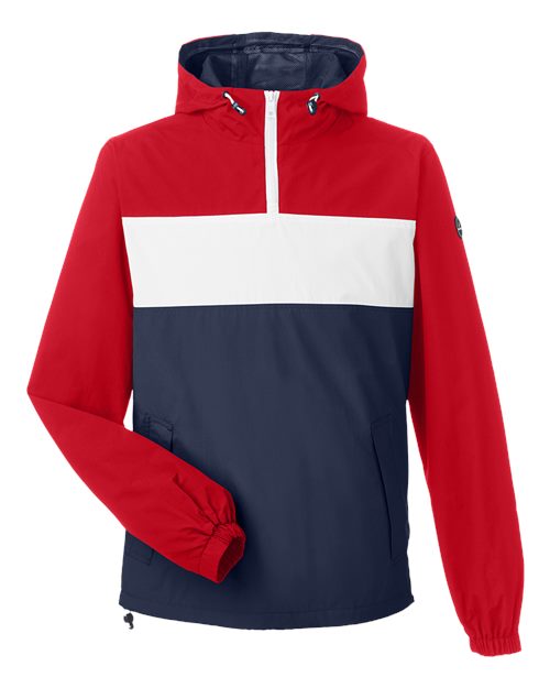 Nautica Unisex Windward Anorak Hooded Quarter-Zip Jacket