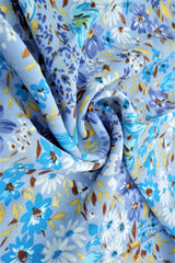 Airflow Ditsy Floral Woven Fabric Blue