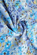 1 yarda de tela CEY floral pequeña 100% poliéster, tejido ligero, 58/59” de ancho  